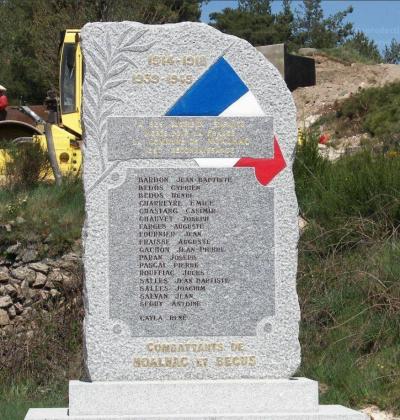 Monument aux morts de Noalhac (AD48)